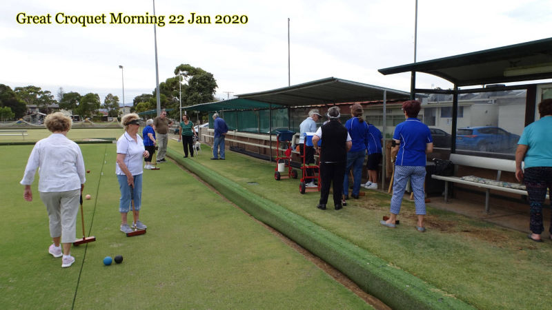 Croquet Morning Wed 22 Jan 2020