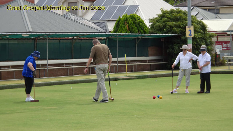 Croquet Morning Wed 22 Jan 2020