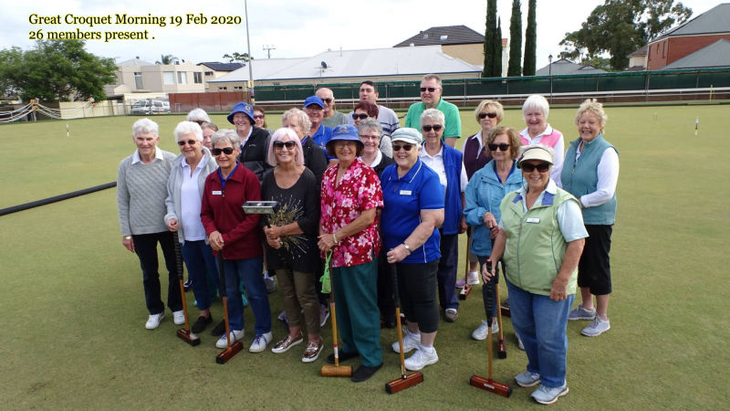 Great morning 26 members on court